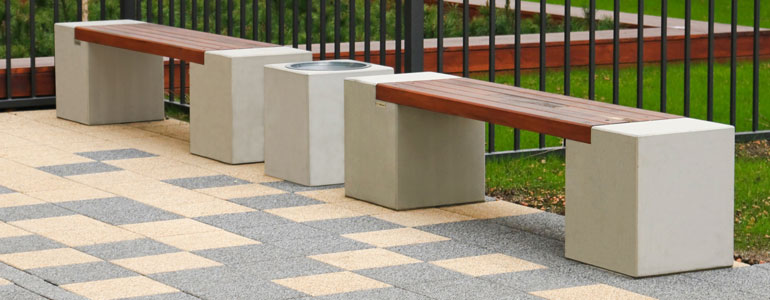 Nowoczesny design, oraz solidne wykonanie to cechy ławek oraz innych wyrobów produkowanych przez firmę STYL-BET.