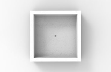 Donica miejska zaprojektowana w minimalistycznym stylu.