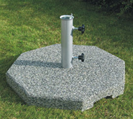 Betonowy obciążnik pod parasol ogrodowy dostępny w bogatej palecie kruszyw naturalnych